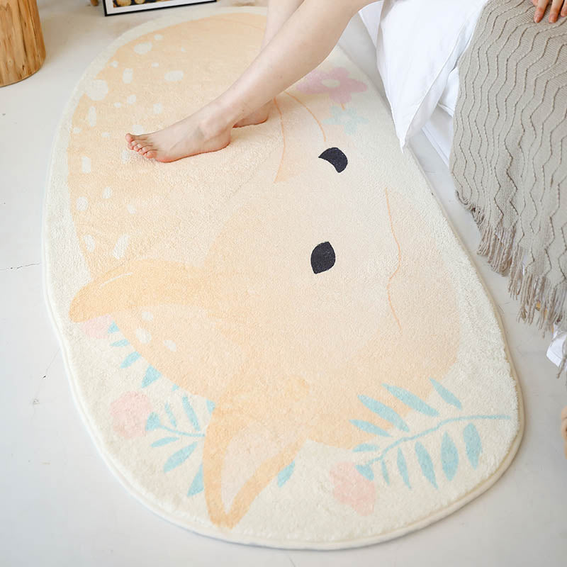 BowLift | Innovative Shape Cartoon Rug Multi-Color Cute Area Rug Polyester Anti-Slip Mat Pet-Friendly Rug for Kids