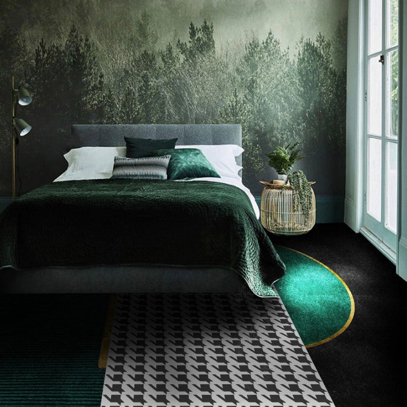 BowLift | Funky Living Room Rug Multicolor geometric pattern rug polypropylene pet-friendly washable rug