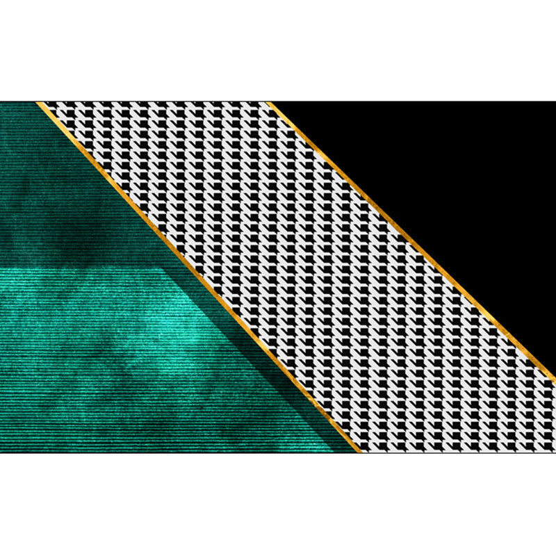 BowLift | Funky Living Room Rug Multicolored geometric pattern rug Polypropylene pet-friendly washable rug