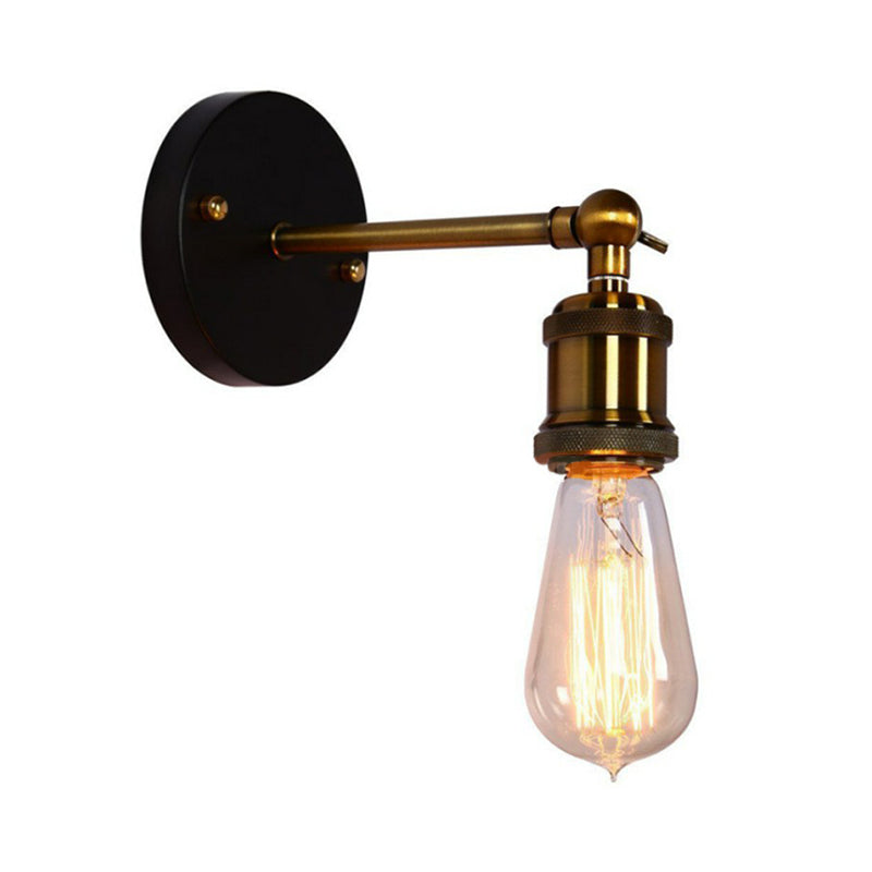 BowLift | Exposed Bulb Design Metal Wall Lamp Factory 1 Head Dining Room Wall Light with Swivel Joint