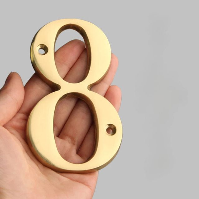 BowLift | Traditional house numbers made of solid brass