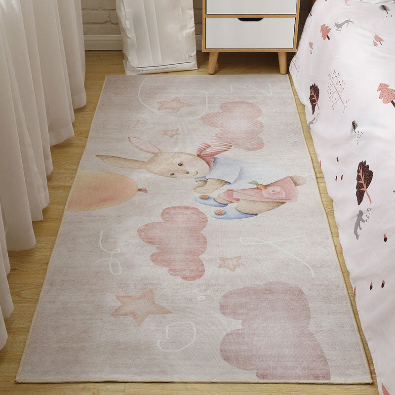 BowLift | Cute Cartoon Pattern Carpet Multicolor Polypropylene Indoor Carpet Non-Slip Easy to Care Area Rug for Kids Room