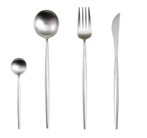 BowLift | 24-Piece Stainless Steel Gold-Silver Luxury Cutlery - RoyalGlow