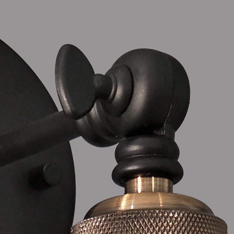 BowLift | Dome Restaurant Wall Light Metal 1 Light Modern Style Adjustable Wall Lamp in Black