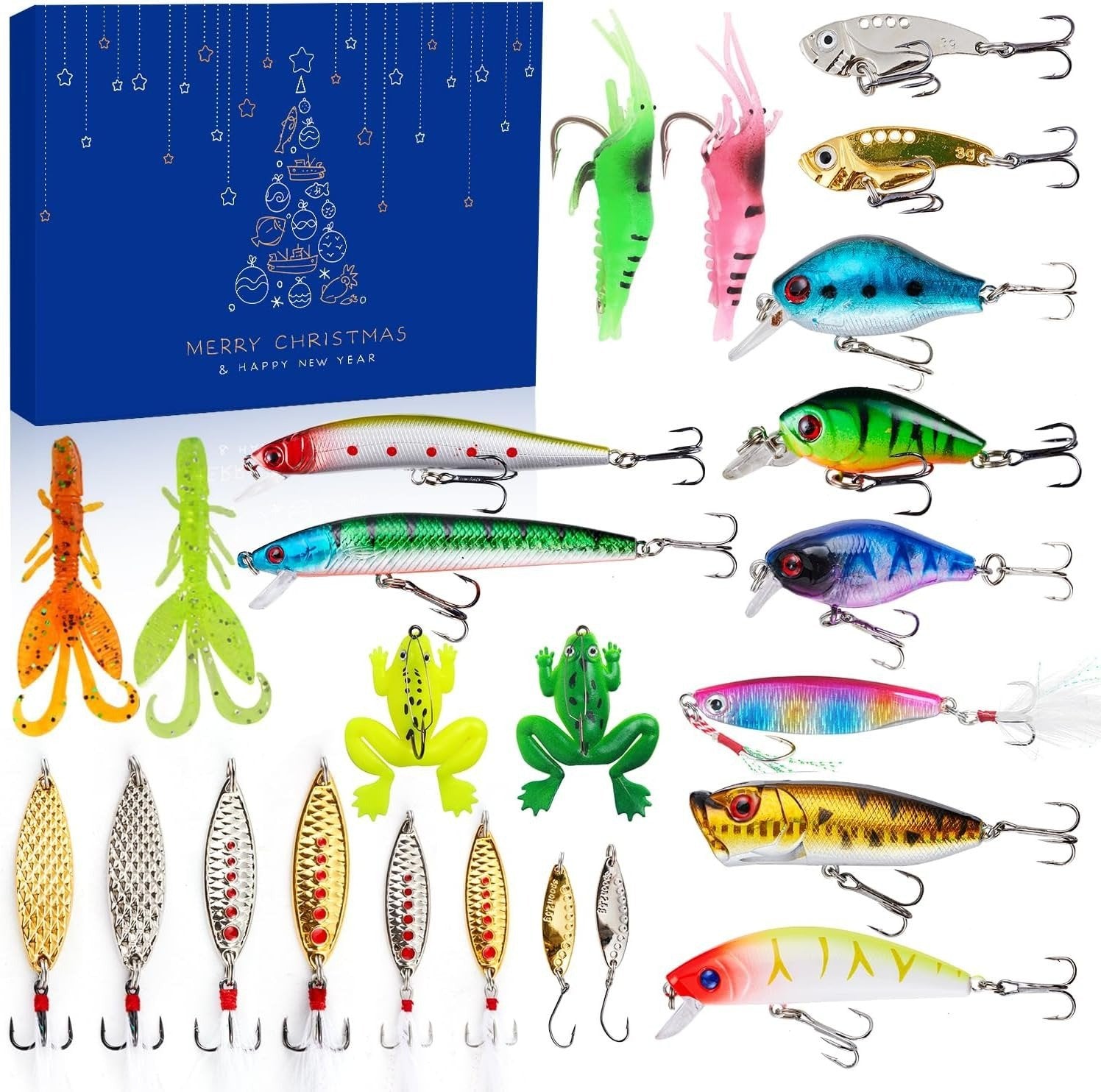 BowLift | 24 Days Christmas Countdown Fish Tackle Set