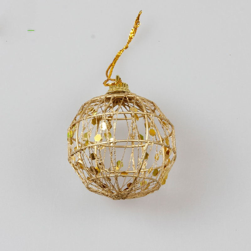 BowLift | Gold dusted scaly Christmas ball