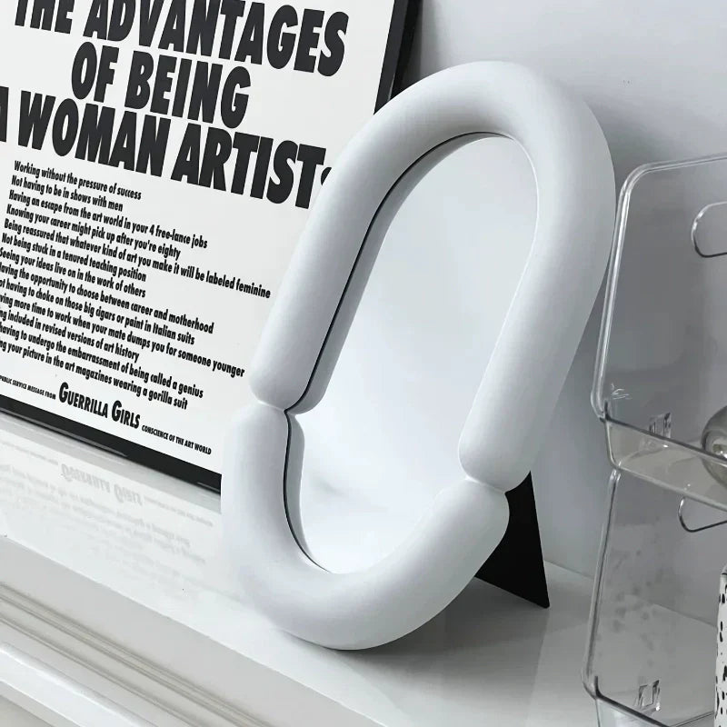 BowLift | Elegant Irregular Oval Shaped Tabletop Mirror for Home Décor