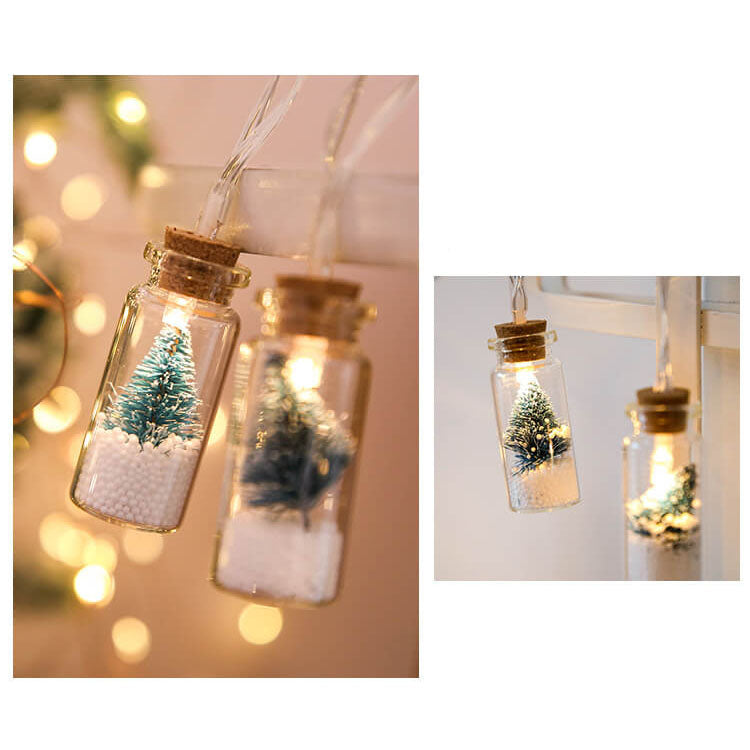 BowLift | Christmas LED Wishing Bottle Tree Snow Battery Box Decorative String Light