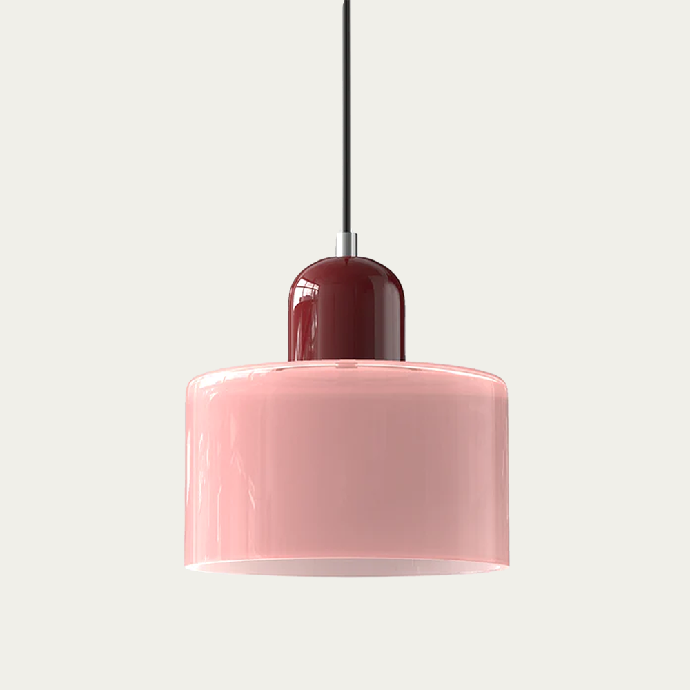 BowLift | Glass light in subtle colors of the kitchen