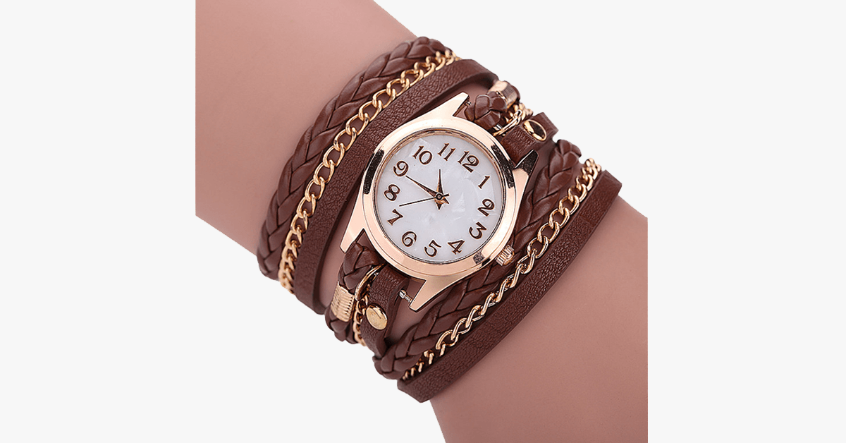 BowLift | Gold Dial Quartz Watch with Funky Wraps – Designed to accentuate your casual look
