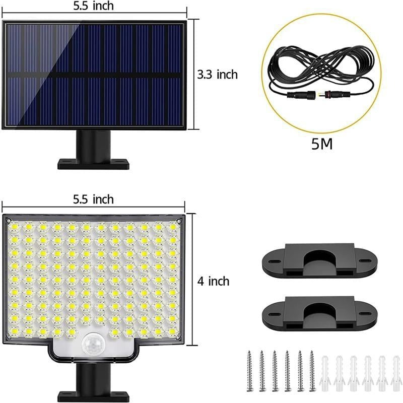 BowLift | 106 LED Solar Outdoor Light with Motion Sensor