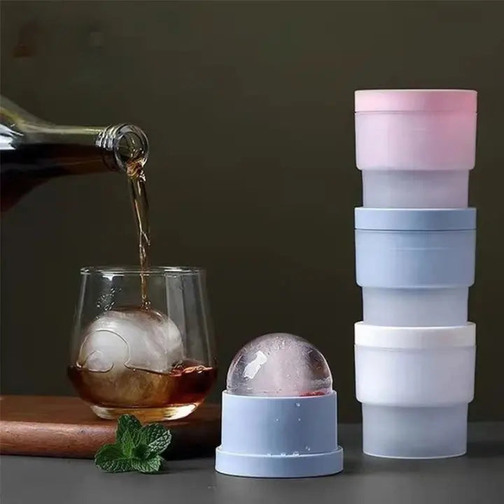 BowLift | 2+2 | Ice ball molds for cocktails – Slow melting & stackable
