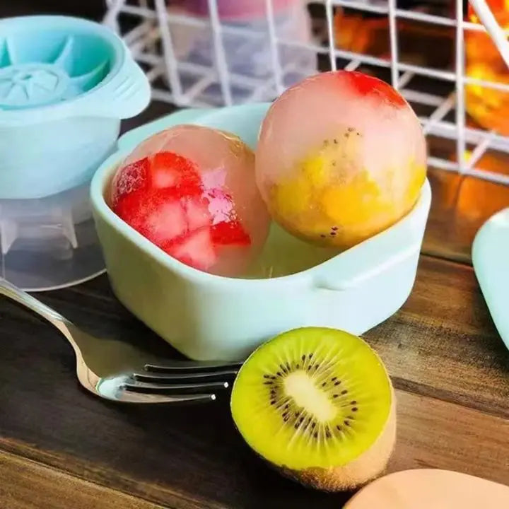 BowLift | 2+2 | Ice ball molds for cocktails – Slow melting & stackable