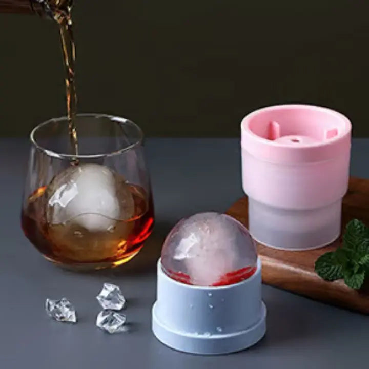 BowLift | 2+2 | Ice ball molds for cocktails – Slow melting & stackable