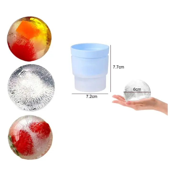 BowLift | 2+2 | Ice ball molds for cocktails – Slow melting & stackable