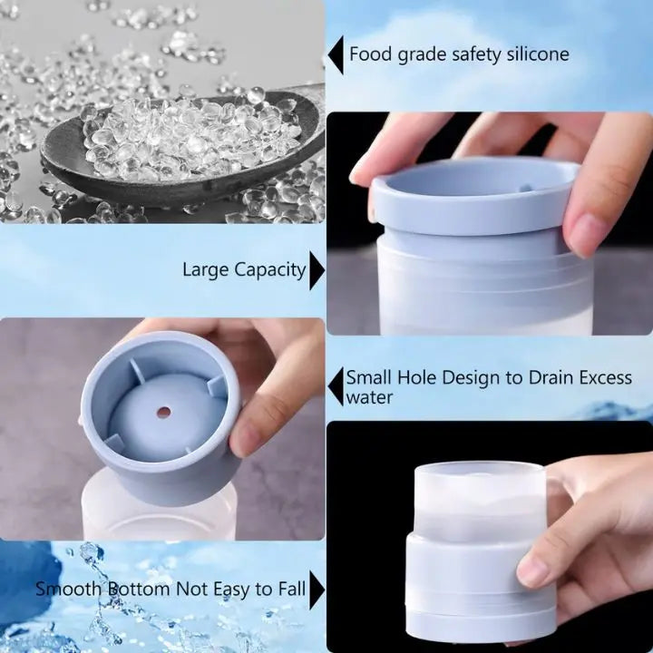 BowLift | 2+2 | Ice ball molds for cocktails – Slow melting & stackable