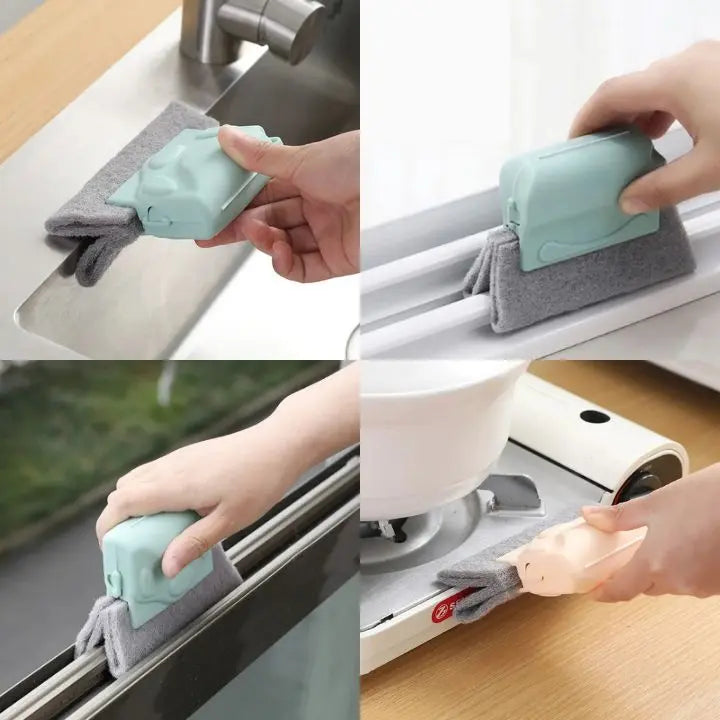 BowLift | 2+2 | Window Brush with Handle – Thorough Cleaning of Narrow Corners