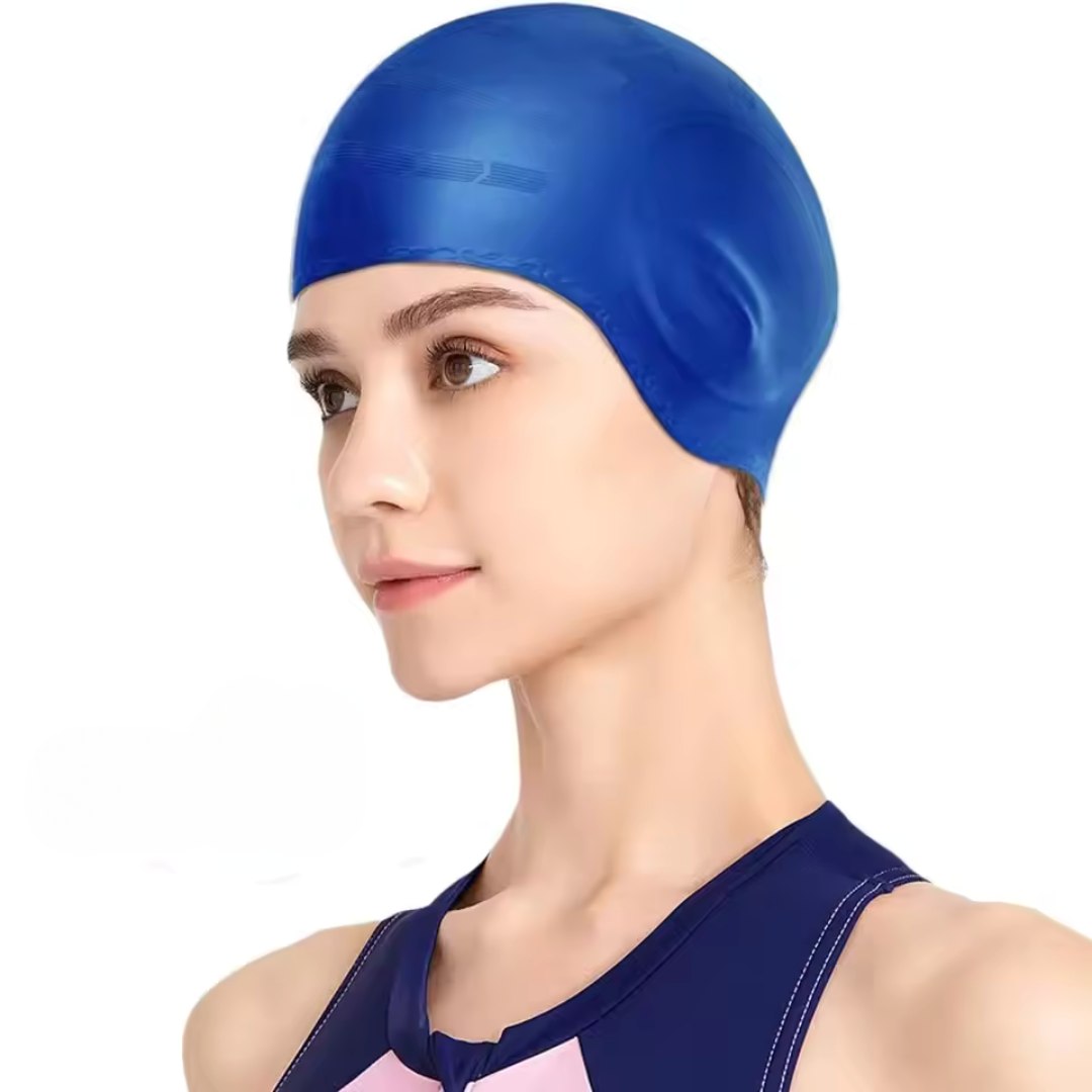 HydroFit – Silicone Swim Cap with Ear Protection