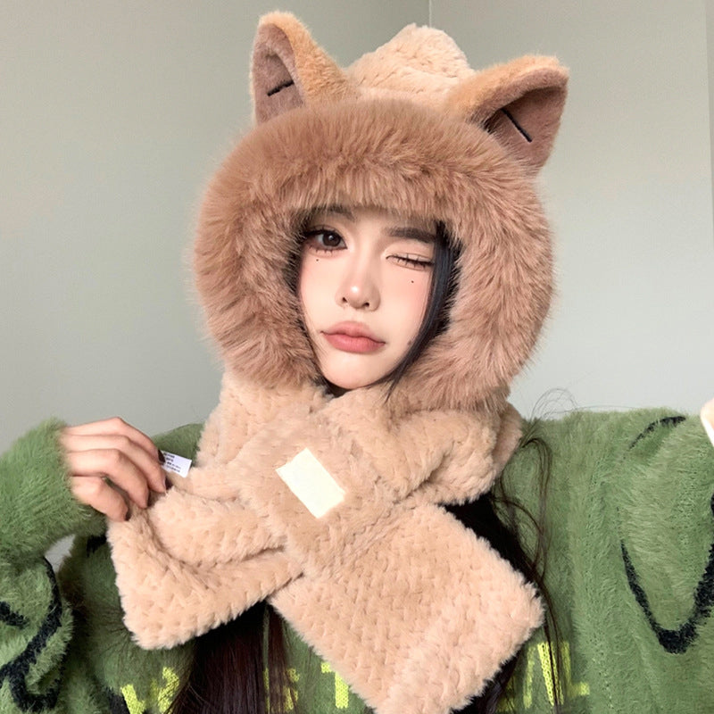 BowLift | Sweet Fox Ears 2-in-1 Hat and Scarf