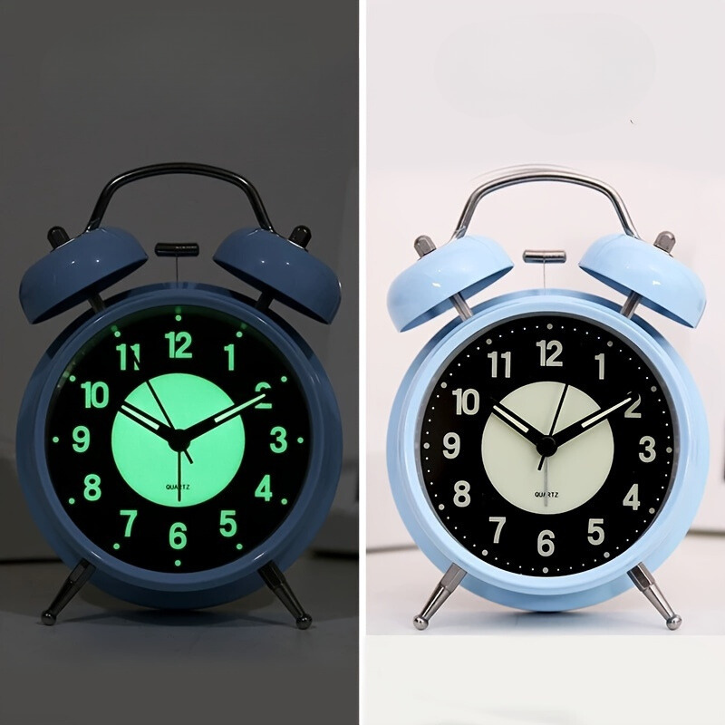 BowLift | LuminousTime - Elegant Metal Alarm Clock with Gentle Lighting for Peaceful Mornings and Nights
