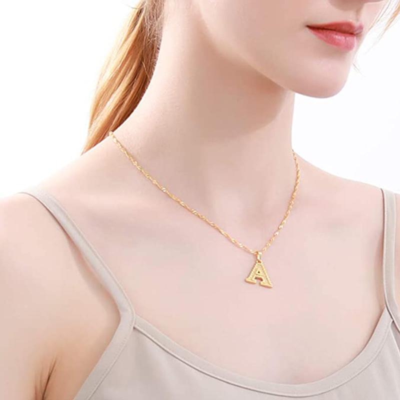 BowLift | 18K gold-plated initial letter necklace