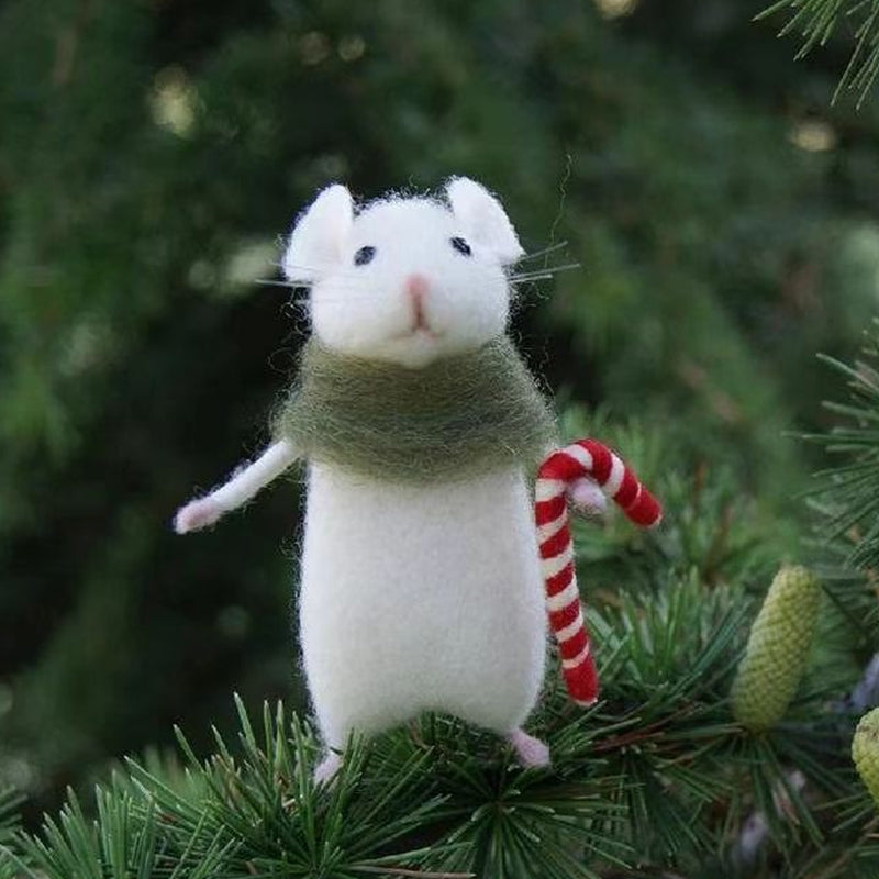 BowLift | Cute Felt Mouse Ornament