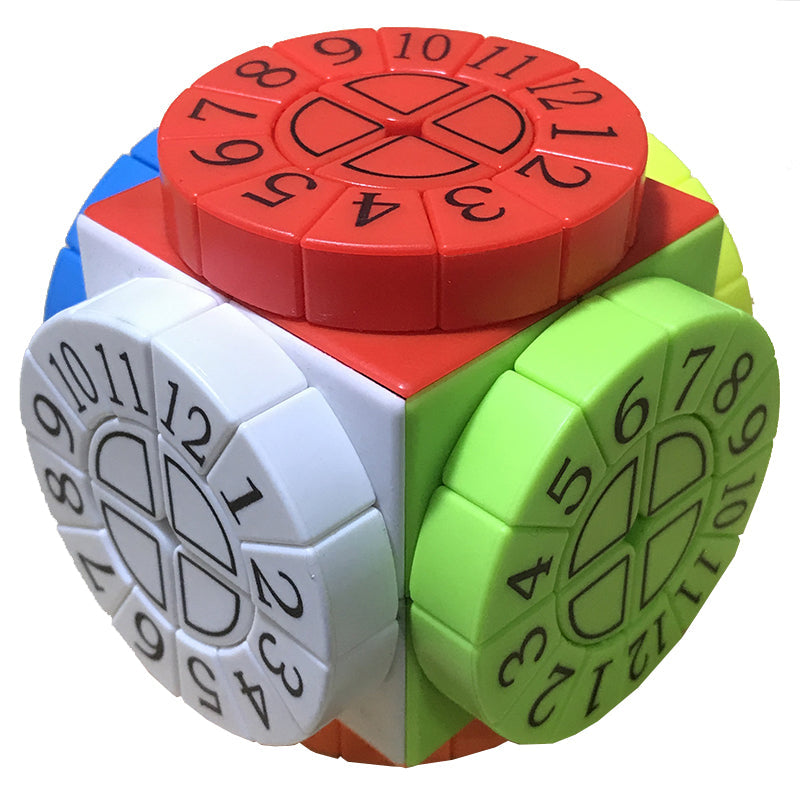 BowLift | Hardest Magic Cube, with 6 Color Surfaces and 6 Roulette Wheels, for Kids and Adults