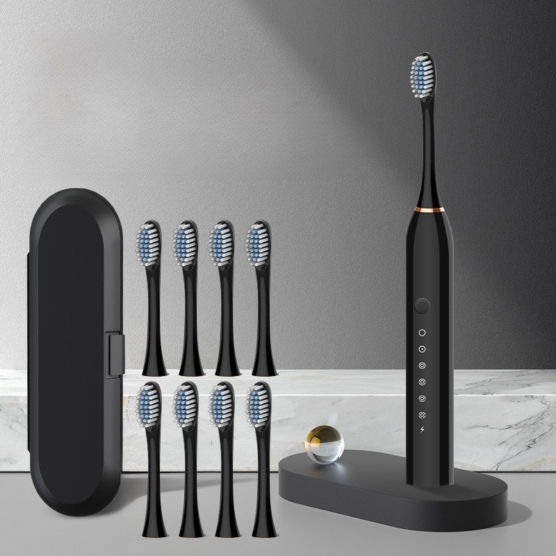 BowLift | GlowSmile Sonic Toothbrush – Rechargeable with 5 Modes and 8 Brush Heads