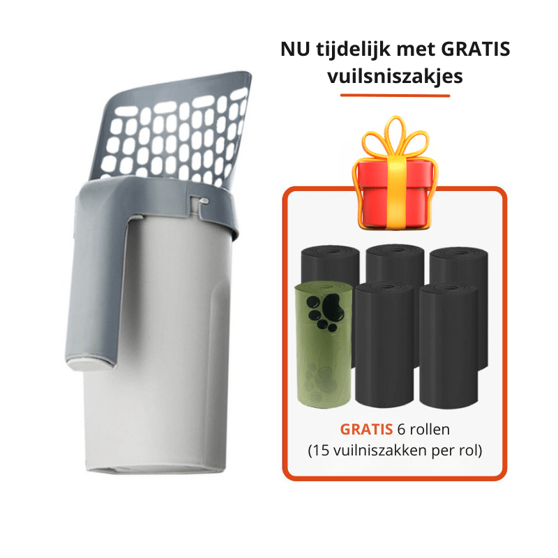 BowLift | EASYSCOOP – Cat scoop with integrated collection container for odor-free cleaning