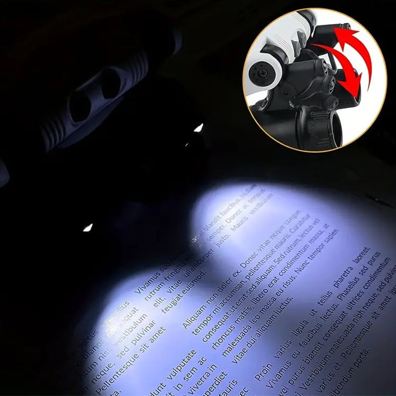 BowLift | Magnifying Glasses with Dual LED Illumination | 8x, 15x, & 23x Combined Magnification | High-Definition Acrylic Optics | 180° Rotatable Lens System | Adjustable 5mm Lateral Alignment & Retractable Arms