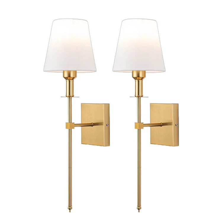 BowLift | (2 Pieces) Wired Wall Lamp – Stylish Lamp Set for Lighting Above a Mirror or Bed