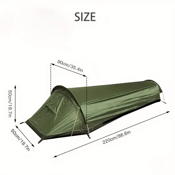 BowLift | 1-Person Lightweight Waterproof Camping Tent – Compact & Easy Setup