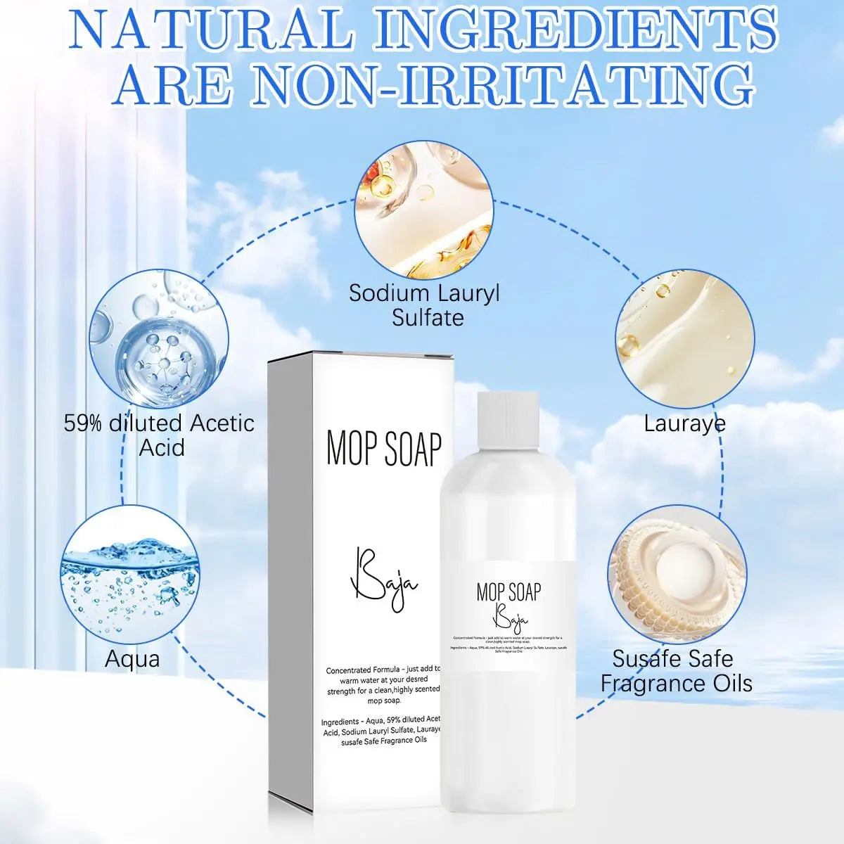 BowLift | 2-piece Set Mop Soap Cleaner – highly fragrant formula for fresh, effective floor cleaning!