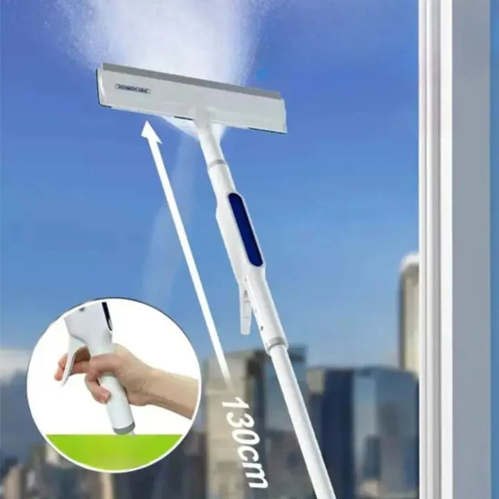 BowLift | 3-in-1 Window Cleaner with Extension & Spray Function + 3 Cloths