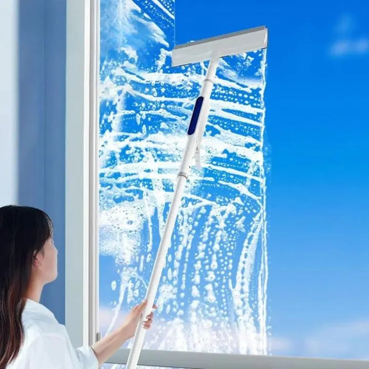 BowLift | 3-in-1 Window Cleaner with Extension & Spray Function + 3 Cloths