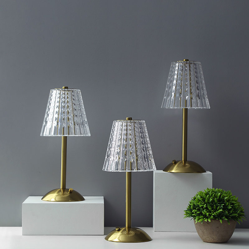 BowLift | Vintage Crystal LED Table Lamp with Adjustable Brightness