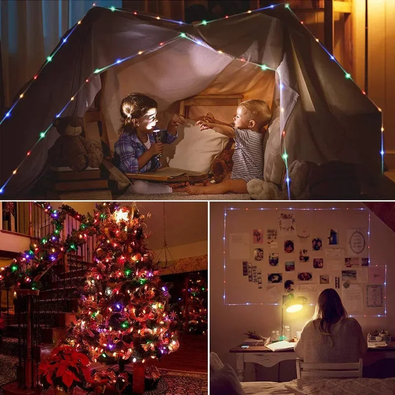 BowLift | LED Solar String Lights - Outdoor Waterproof Lights for Christmas, Garden, Lawn, Trees, Fence, and Pathway Decor