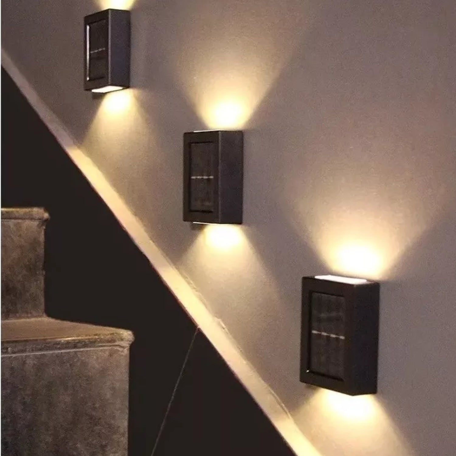 BowLift | Grantham Solar Powered Up & Down Wall Light - Stylish Outdoor Solar Lighting Solution