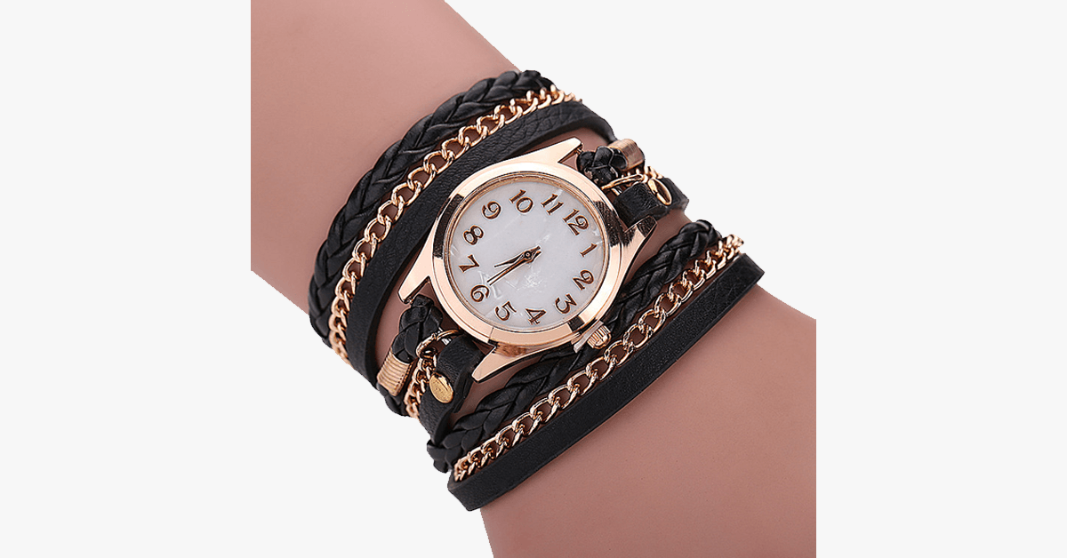 BowLift | Gold Dial Quartz Watch with Funky Wraps – Designed to accentuate your casual look
