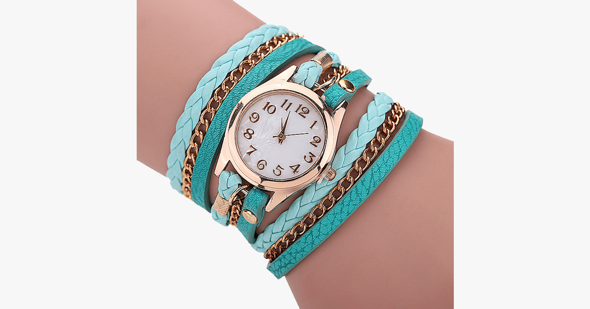 BowLift | Gold Dial Quartz Watch with Funky Wraps – Designed to accentuate your casual look