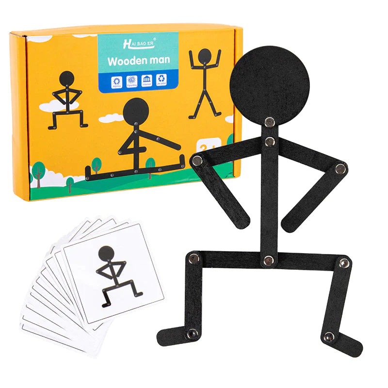BowLift | Sporty Wooden Man For Kids