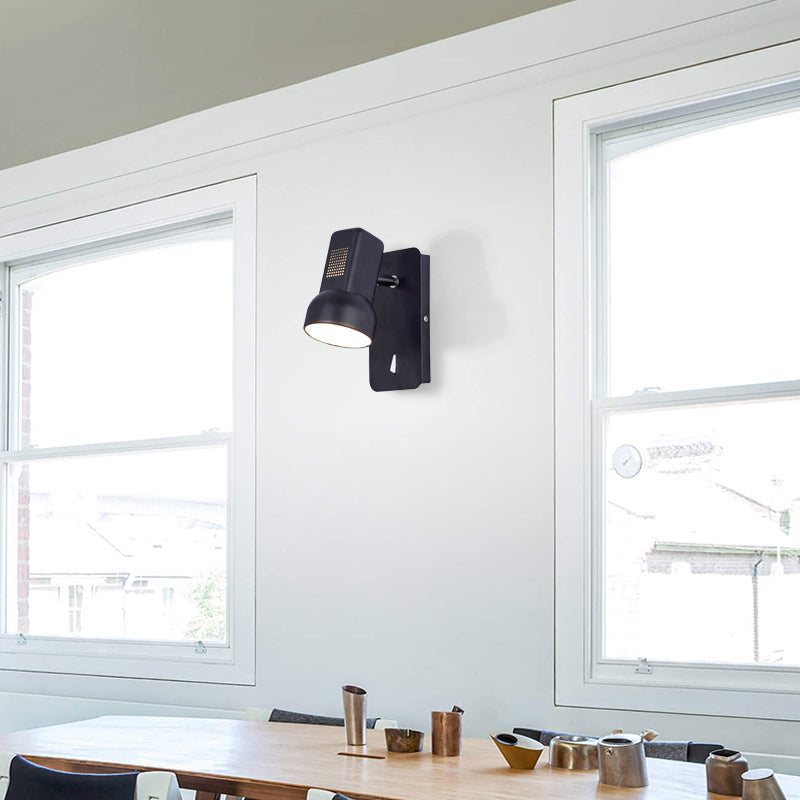 BowLift | Black/Yellow Barn Wall Light Equipment Adjustable Modernist Metal 1 Light Wall Lamp for Living Room, 4" B