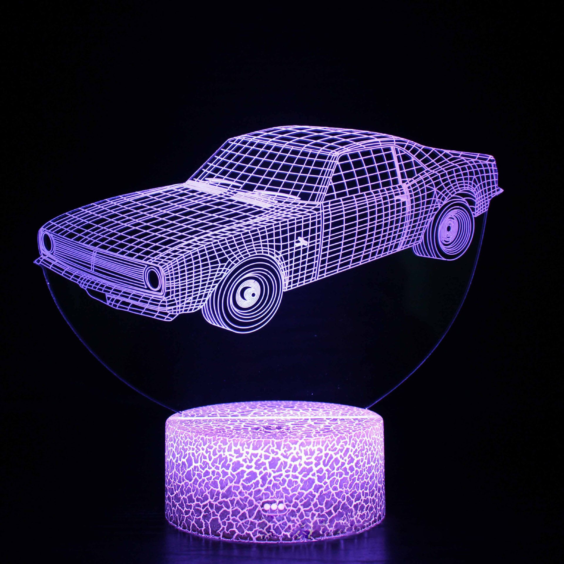 Sports car series 3d night light LED stereo light illusion lamp USB bedside table lamp modeling lamp dimming