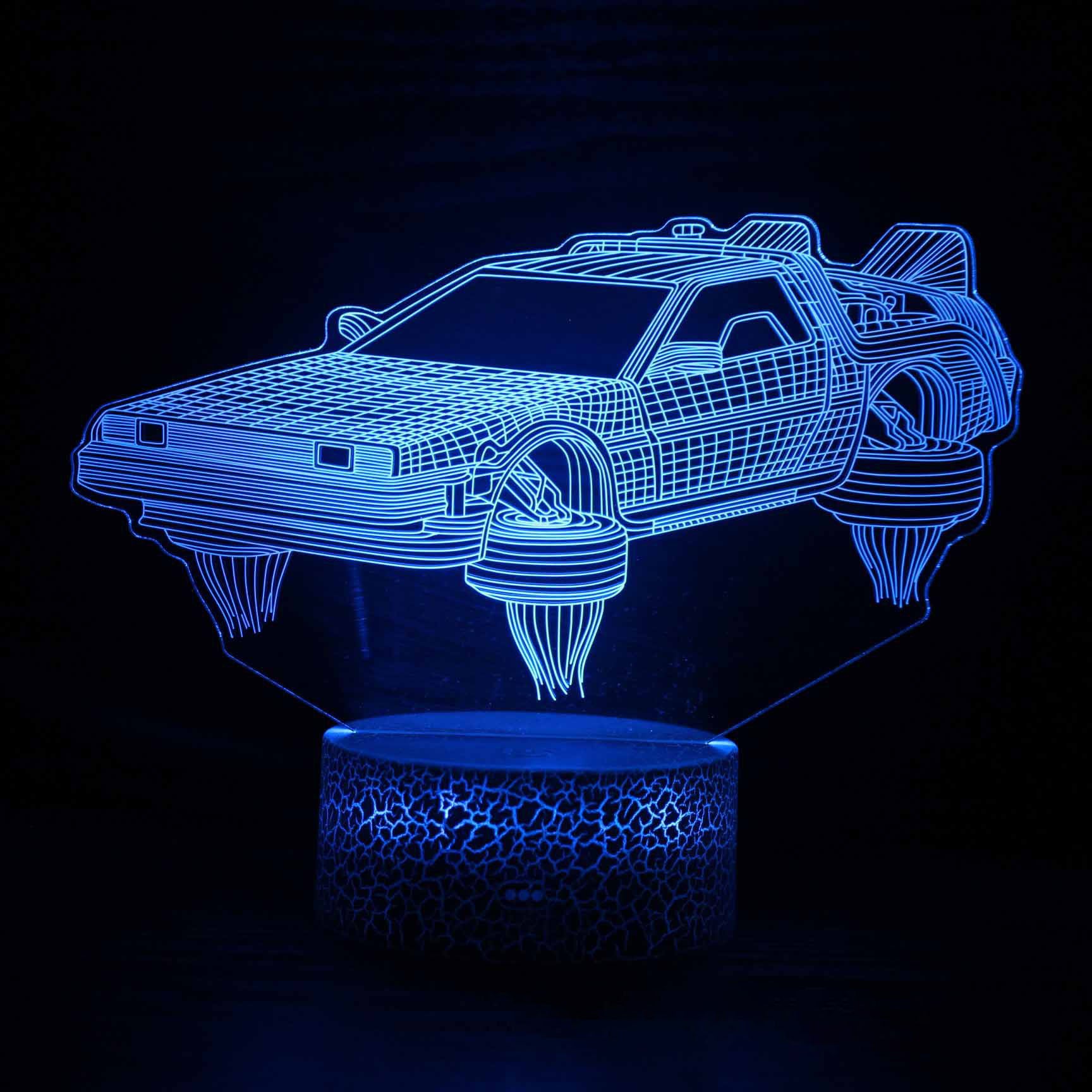 Sports car series 3d night light LED stereo light illusion lamp USB bedside table lamp modeling lamp dimming