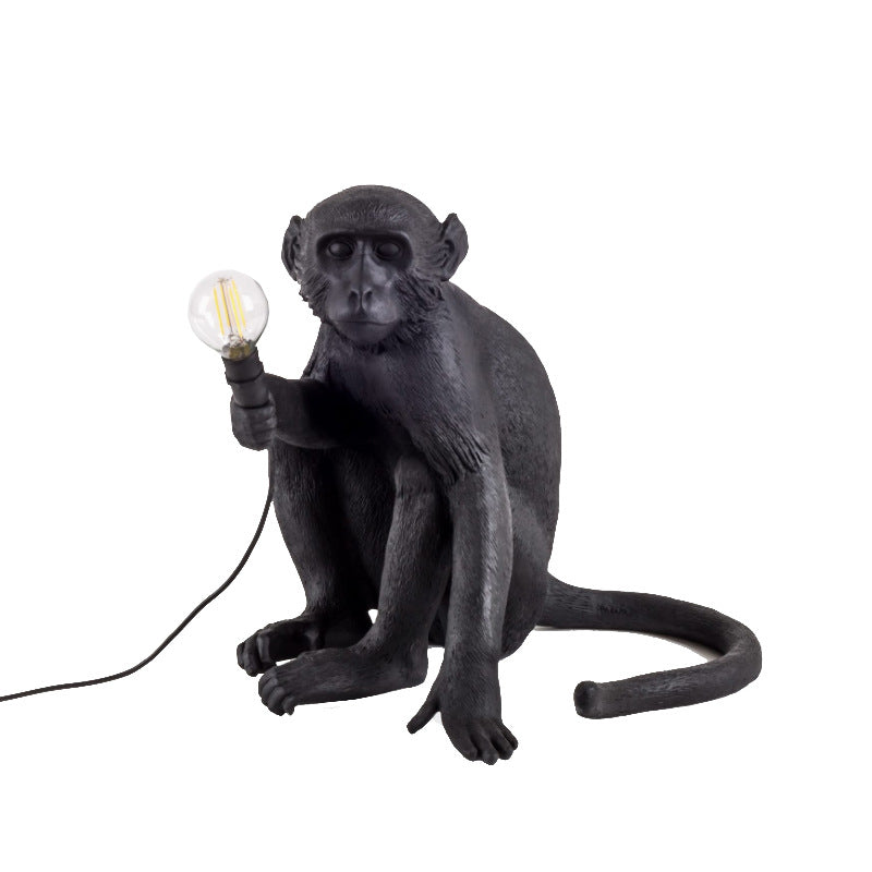 Creative Industrial Wind Animal Monkey Lamp Living Room Dining Room Bedroom Chandelier Table Lamp Wall Lamp