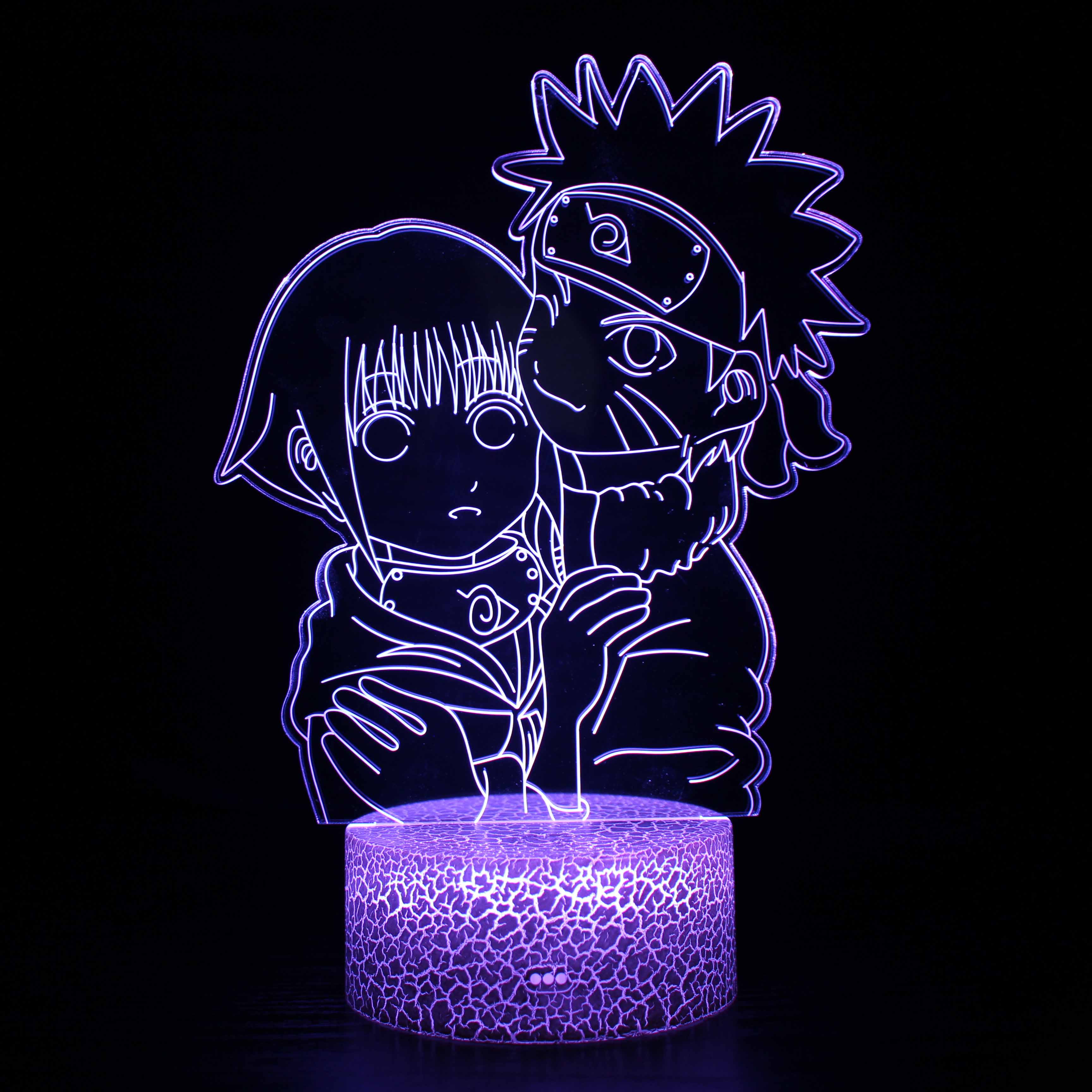 BowLift | Naruto & Hinata Character 3D Optical Illusion Lamp