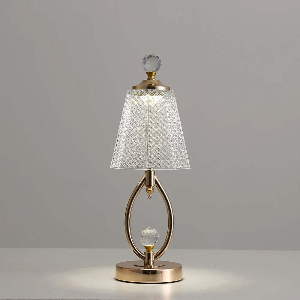 BowLift | Vintage Crystal Table Lamp - Elegant Vintage Crystal Table Lamp for a Charming Atmosphere