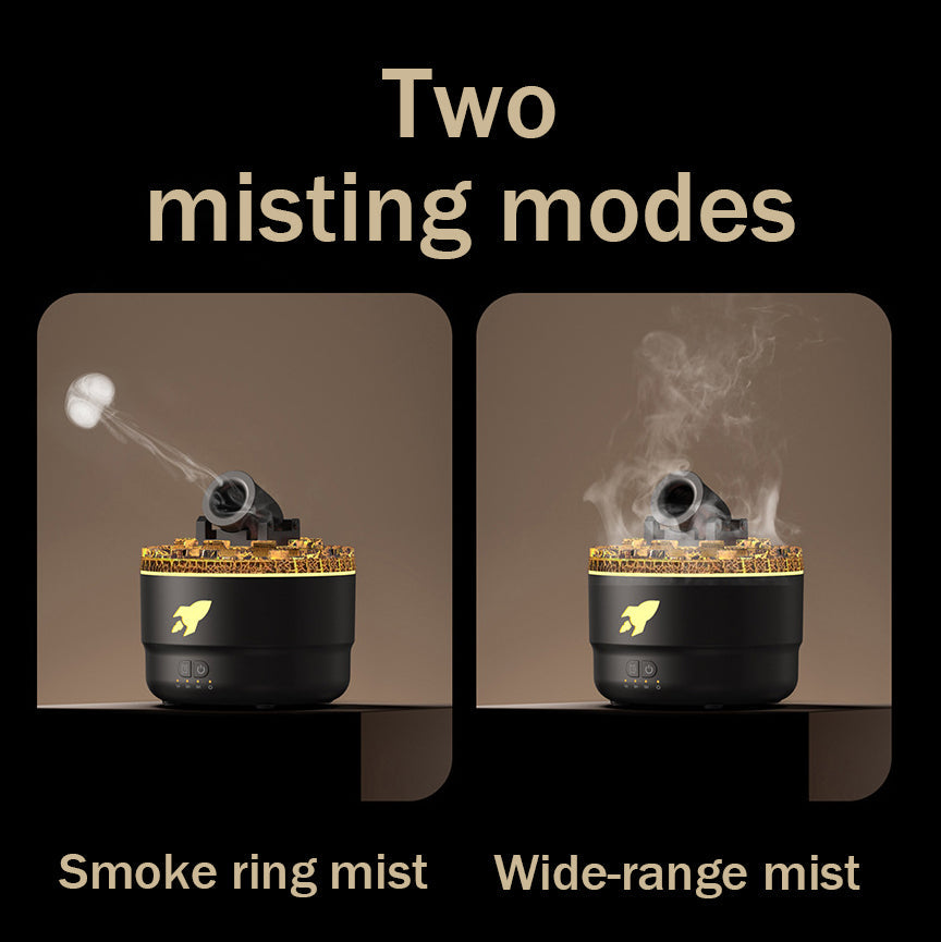 BowLift | Cannon Humidifier Aroma Diffuser Water Mist Night Light Lava Perfect Gift