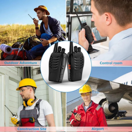 BowLift | 2Pcs Portable Handy Talkie Radio Station Amateur Two Way Radio Receiver Transmitter Transceiver