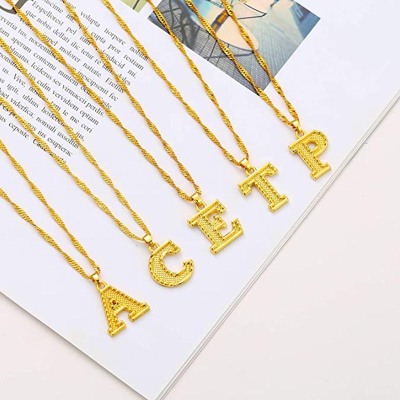 BowLift | 18K gold-plated initial letter necklace